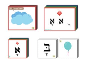Kamatz Syllable Cards for Alef Bet Learners (GEMS L, M, N and O)
